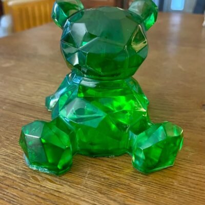 Ourson en résine porte téléphone